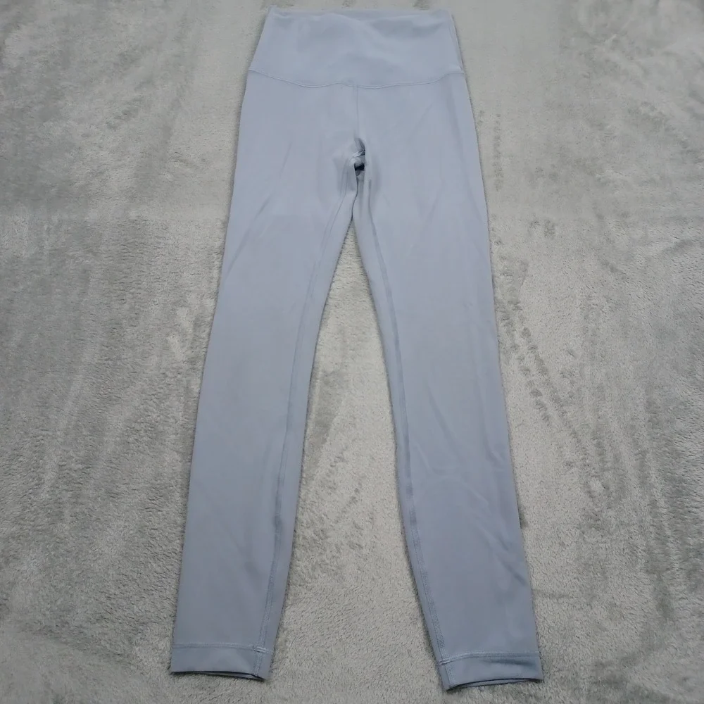 Lululemon Leggings Womens 4 Gray Wunder Train High‎ Rise Casual Pull On